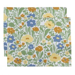 Fauna, bordstablett, gulgrön, 45x34cm 2-pack