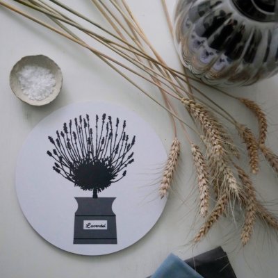 Persons kryddskåp, grytunderlägg , grå, 21cm100493-0035