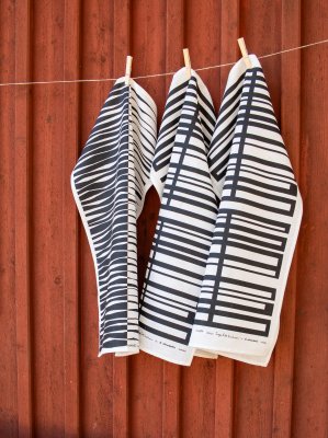 Snapp, kökshandduk, svart