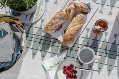 Sill, metervara, gröngrå, 150cm