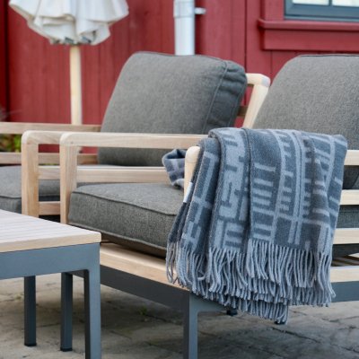 Pickepin, grå ullpläd