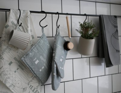 Picknick Elements Kökshandduk Grå