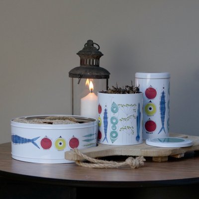 Picknick, rund burk, multi