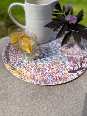 Servering på Botanic Garden, bricka