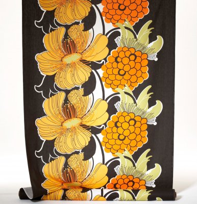 Björnlunda, vaxduk metervara, brun