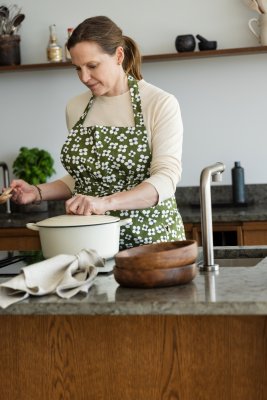 Belle Amie, förkläde, mörkgrön