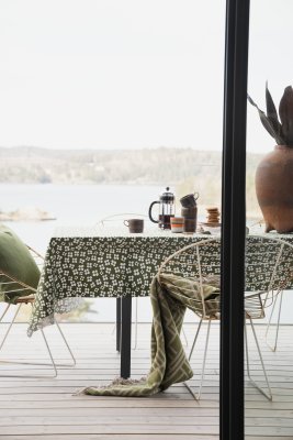 Belle Amie, vaxduk metervara, mörkgrön