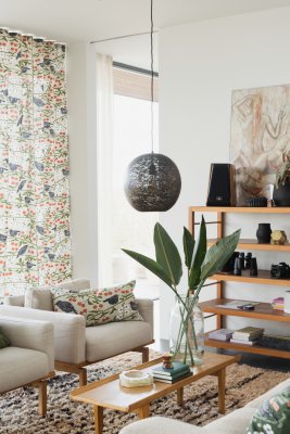 Körsbärsträdgården, metervara, beige, 150cm