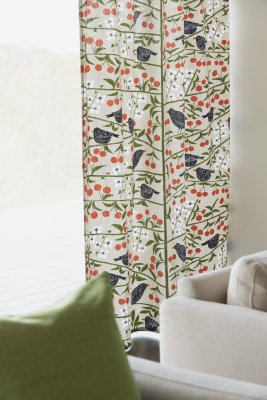 Körsbärsträdgården, metervara, beige, 150cm