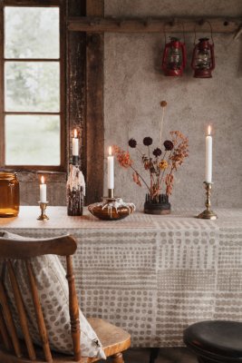 Almedahls, Pricktyg, metervara, natur taupe, 150cm, 101946-0066