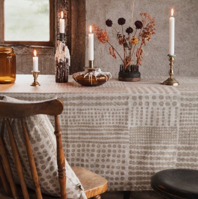 Pricktyg, metervara, natur/taupe, 150cm