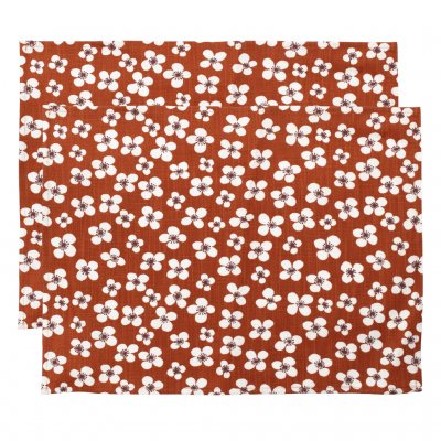 Belle Amie, bordstablett, terrakotta, 45x34cm 2-pack