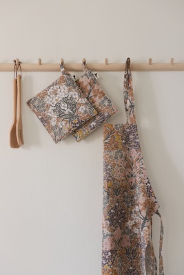 Botanic Garden, förkläde, beige multi