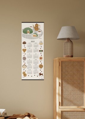 Fika väggkalender 2025