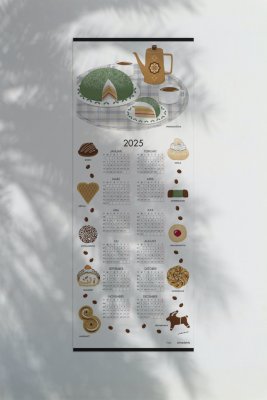 Fika väggkalender 2025