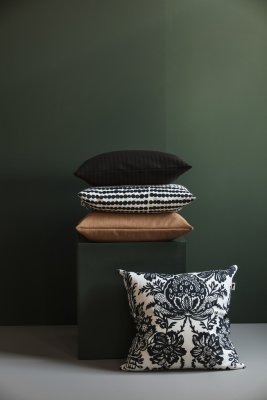 Granatäpple, kuddfodral, svart, 50x50cm