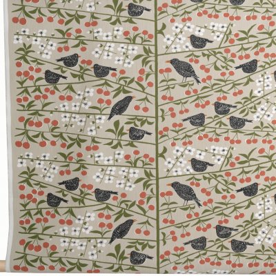 Körsbärsträdgården, metervara, beige, 150cm