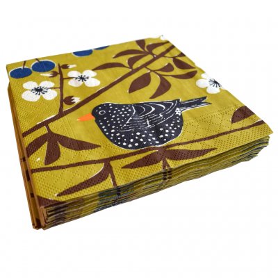 Körsbärsträdgården, gula pappersservetter