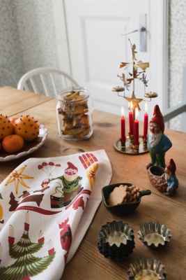 Lottas julskafferi, kökshandduk, multi