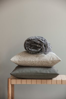 Livia, kuddfodral, ljusgrå, 50x50cm