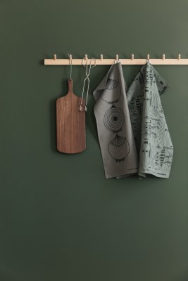 Almedahls Picknick Elements grå kökshandduk