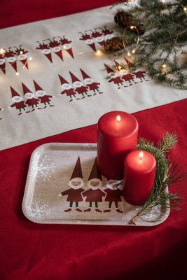 Juldukning med Tomtenisse, bricka