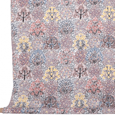 Botanic Garden, tyg på metervara, rosa brun
