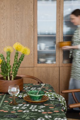 Körsbärsträdgården, metervara, mörkgrön, 150cm