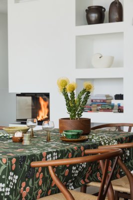 Körsbärsträdgården, metervara, mörkgrön, 150cm