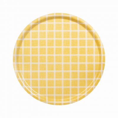 Kristina, bricka, gul, 38cm