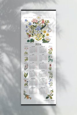 Almedahls Landskapsblommor, kalender 2024