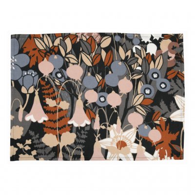 Skogen bordstablett blå brun 45x34cm