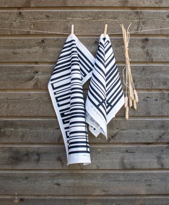 Snapp, kökshandduk, svart