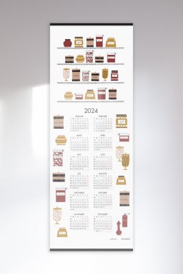 Almedahls Syltburkar, väggkalender 2024