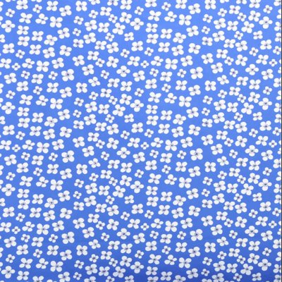 Belle Amie, blå vaxduk med blommigt mönster