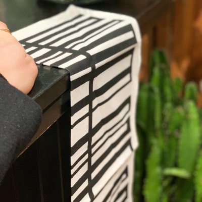 Snapp, kökshandduk, svart