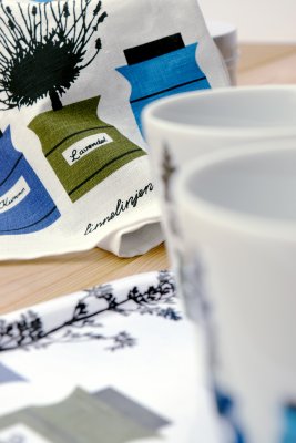 Persons kryddskåp Kökshandduk Blå