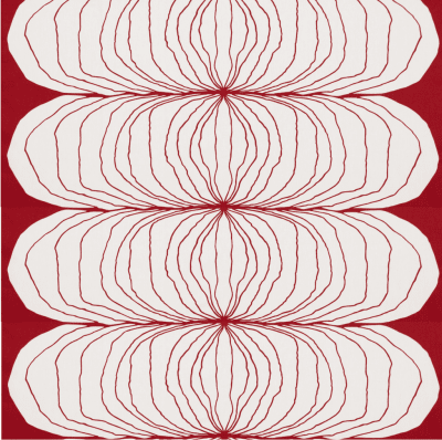 Nippon, metervara, röd, 140cm