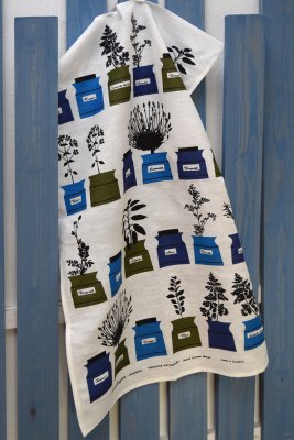 Persons kryddskåp Kökshandduk Blå