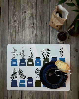 Persons kryddskåp bordstablett kork