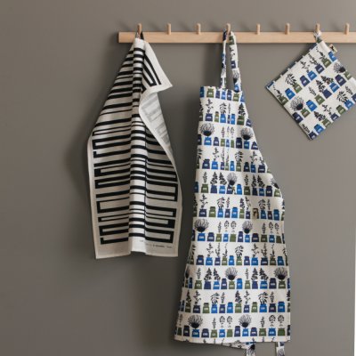 Snapp, kökshandduk, svart