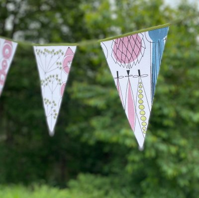 Picknick, blå/rosa mönster