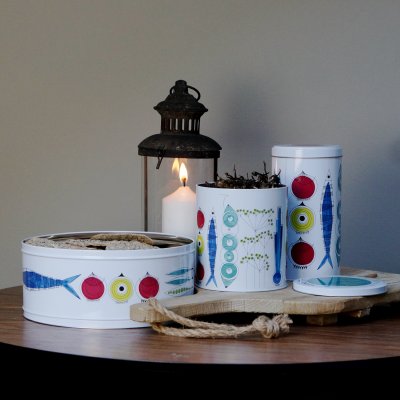 Picknick, rund burk, multi